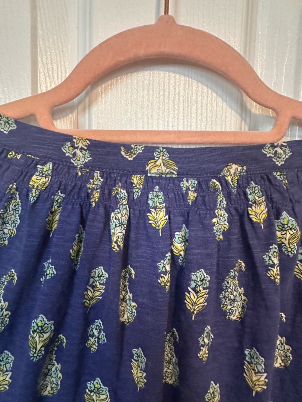J. Jill Paisley Print Long-Sleeve V-Neck Top in Navy - Picture 9 of 9